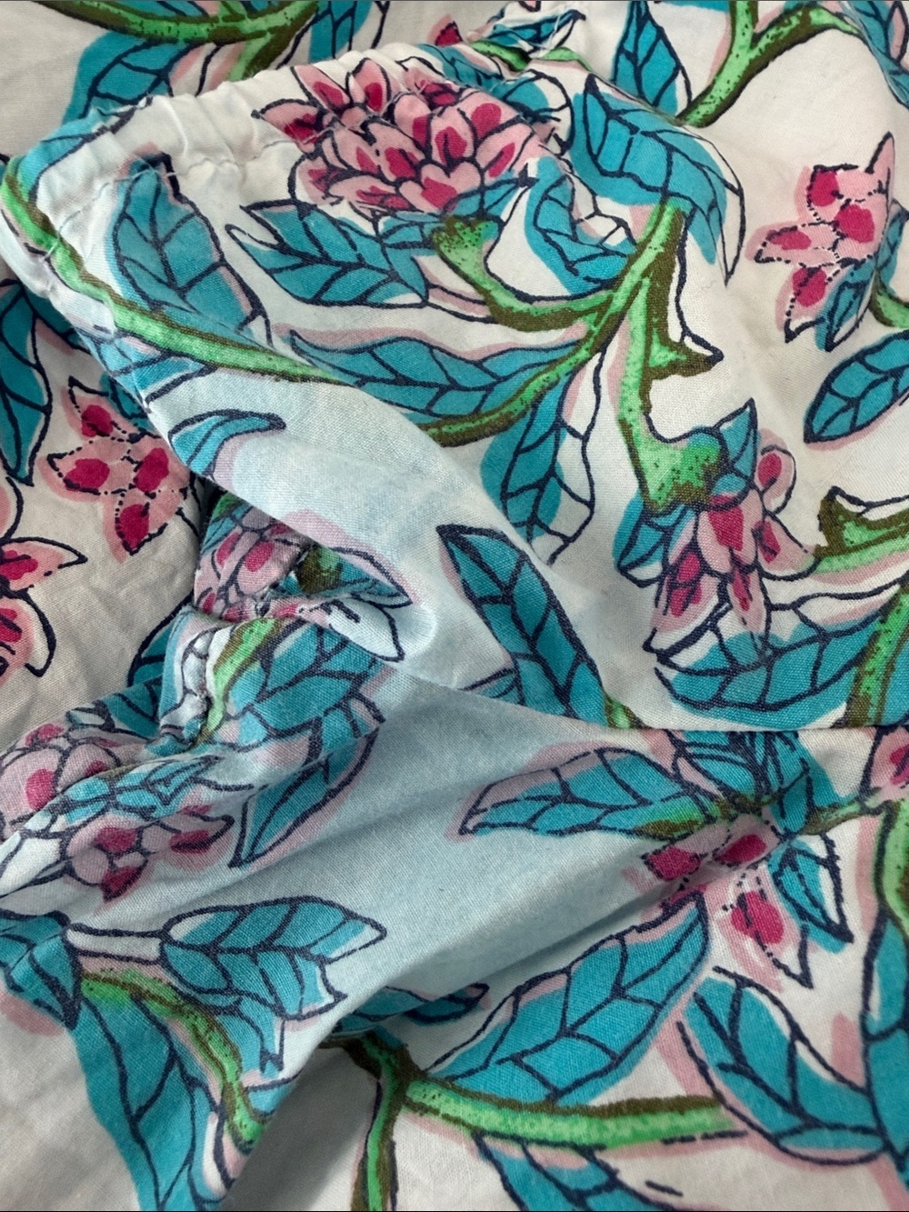 J.Crew Factory Puff-Sleeve Smocked Floral Cotton Blouse – Size Medium - Picture 5 of 7